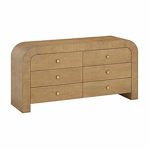Hump Natural 6-Drawer Dresser by TOV Furniture