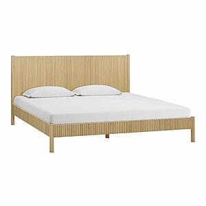 Tyla Natural Wood King Bed by TOV Furniture