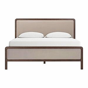 Hella Taupe Velvet King Bed by TOV Furniture