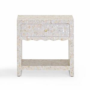 Piara Natural Mother of Pearl Inlaid Nightstand by TOV Furniture