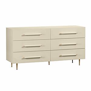 Trident Taupe 6 Drawer Dresser by TOV Furniture