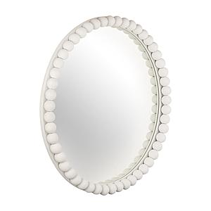 Baria White Wooden Mirror by TOV Furniture