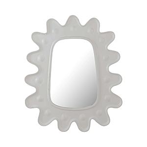Genesis Mirror in White by TOV Furniture