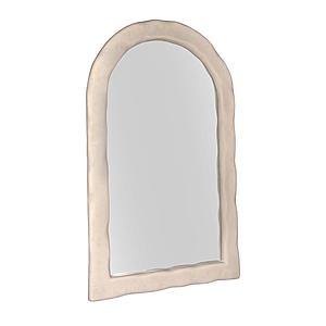Kaia Cream Textured Floor Mirror by TOV Furniture