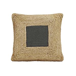 Blank Mind Black Square Accent Pillow by TOV Furniture