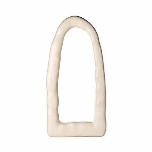 Kaia Cream Textured Small Floor Mirror by TOV Furniture