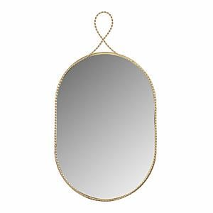 Ravina Braided Brass Oval Wall Mirror by TOV Furniture