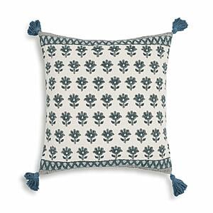 Blossom Printed Cotton Tassel 20 Inch Accent Cushion by TOV Furniture