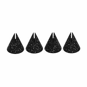 Gabby Speckled Black Cone Card Holder - Set of 4 by TOV Furniture
