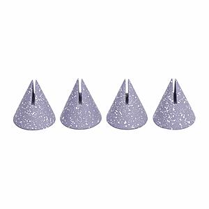 Gabby Speckled Purple Cone Card Holder - Set of 4 by TOV Furniture