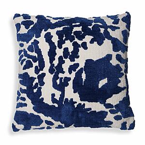 Coast Royal Blue Tufted 26" Square Pillow by TOV Furniture