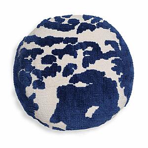 Coast Royal Blue Tufted 20" Round Pillow by TOV Furniture