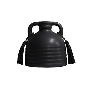 Adonis Black Ceramic Vase by TOV Furniture