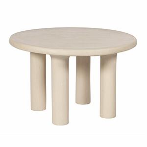 Barbara Cream Textured Indoor / Outdoor 47 inch Round Dining Table by TOV Furniture