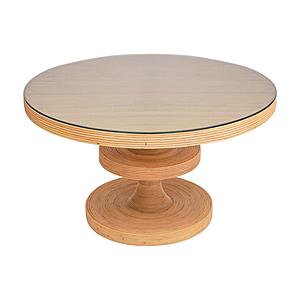 Apollonia Natural Rattan Round Dining Table by TOV Furniture