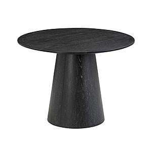 Sahara Black Oak Round Dining Table by TOV Furniture