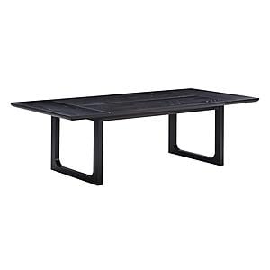 Shiloh Black Ash Rectangular Dining Table by TOV Furniture