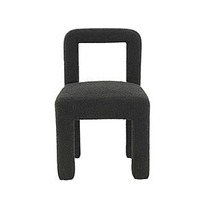 Hazel Black Boucle Dining chair by TOV Furniture