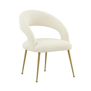 Rocco Cream Boucle Dining chair by TOV Furniture