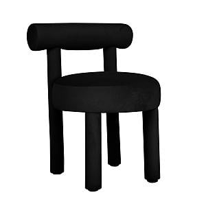 Carmel Black Velvet Dining Chair by TOV Furniture