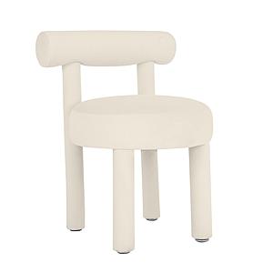 Carmel Cream Velvet Dining Chair by TOV Furniture