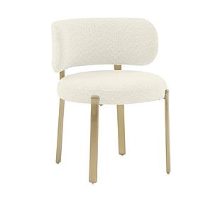 Margaret Cream Boucle Dining Chair by TOV Furniture