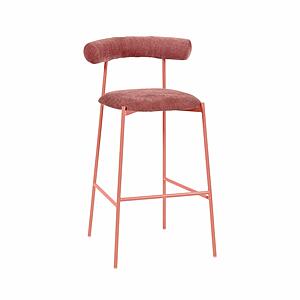 Liliana Mauve Performance Velvet Bar Stool by TOV Furniture
