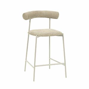 Liliana Taupe Performance Velvet Counter Stool by TOV Furniture