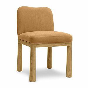 Tiara Cognac Performance Velvet Oak Dining Chair by TOV Furniture