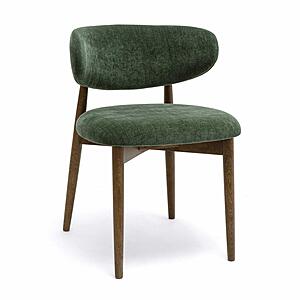 Zinea Forest Green Performance Textured Velvet Dining Chair by TOV Furniture