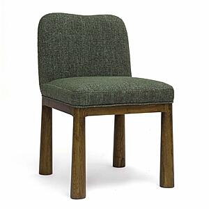 Tiara Forest Green Performance Basketweave Fabric Dining Chair by TOV Furniture