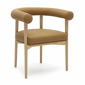 Spara Cognac Vegan Leather Dining Chair by TOV Furniture