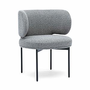 Maureen Speckled Grey Performance Boucle Dining Chair by TOV Furniture
