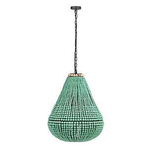 Palani Green Wooden Bead Chandelier by TOV Furniture