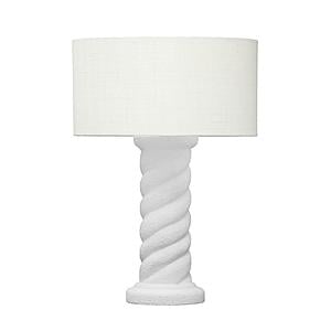 Rapunzel White & Cream Table Lamp by TOV Furniture