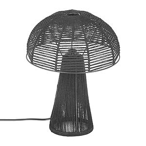 Oddy Black Jute Table Lamp by TOV Furniture