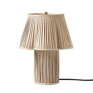 Corrine Beige Linen Table Lamp by TOV Furniture