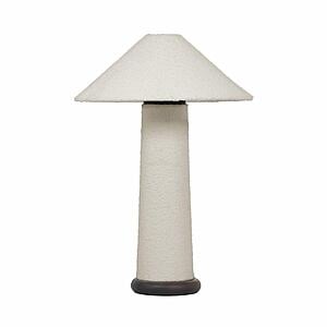 Faith White Boucle Table Lamp by TOV Furniture