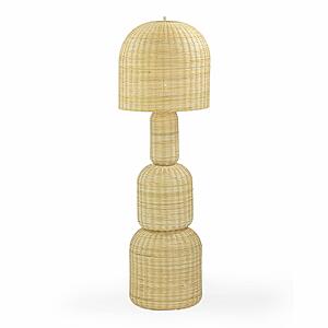 Kootu Natural Rattan Floor Lamp by TOV Furniture
