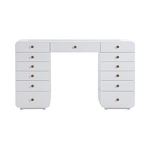 Hollywood White Vanity Desk by TOV Furniture