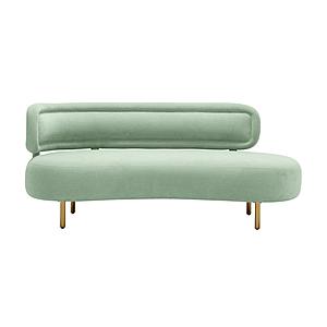 Tischa Mint Green Velvet Sofa by TOV Furniture