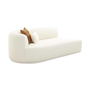 Fickle Cream Boucle Modular LAF Loveseat by TOV Furniture