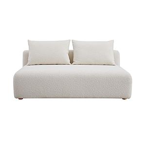 Hangover Cream Boucle Modular Loveseat by TOV Furniture