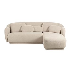 Misty Cream Boucle Sectional - RAF by TOV Furniture