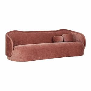 Circe Mauve Textured Velvet Sofa by TOV Furniture