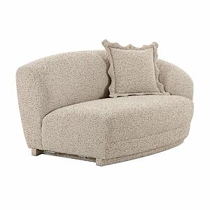Marion Two-Tone Textured Boucle Loveseat - RAF by TOV Furniture