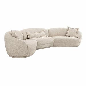 Marion Two-Tone Textured Boucle Large Sectional by TOV Furniture