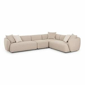 Sylvie Cream Boucle 4-Piece Sectional by TOV Furniture