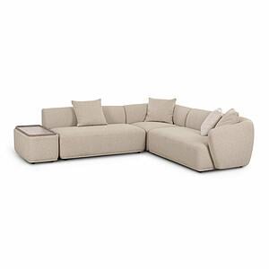 Sylvie Cream Boucle 4-Piece Left Chaise Sectional by TOV Furniture