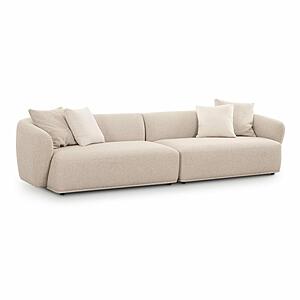 Sylvie Cream Boucle 4-Seater Sofa by TOV Furniture